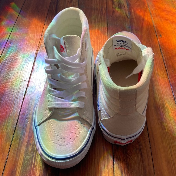 Vans Cream Hightops - Picture 3 of 7